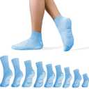 AMERICAN HOSPITAL SUPPLY Anti-Slip Socks | Ice Blue Grip Socks | 4X-Large | 1 Pair