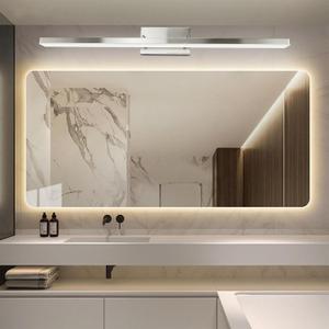 36 Inch LED Bathroom Vanity Light, Dimmable 36W 6000K Cool White Over Mirror Light Fixture, Brushed Nickel Modern Wall Sconce for Makeup Vanity Cabinet