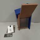 Kingsyard Recycled Plastic Bird House for Outdoor - Durable Nesting Box with Clear View Panel & Predator Guard for Bluebird Wren Swallow Finch, Blue & Brown