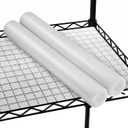 2 Roll Shelf Liner for Wire Shelving, 18x197'' Non Adhesive | Cabinet Drawer Liners Non Slip Clear Waterproof Shelves Liners Easy to Cut 2mm Thick Non-Slip Stain-Proof Wire Shelf Liner