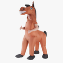 Morph Giant Inflatable Horse Costume, Blow Up Horse Costume Adult, Horse Costume Inflatable, Kentucky Derby Costume for Men Brown