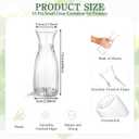 35 Pcs Plastic Bud Vases Bulk 2.36 x 6.69 Inch Shatterproof Plastic Vase Clear Small Flowers Container for Dinners Living Room Wedding Party Hotel Restaurant