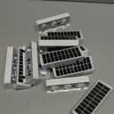 Solar Fence Lights Outdoor, 9 Fixed Colors  Color Changing Fence Lights Solar Powered Waterproof IP65 Dusk-to-Dawn LED Deck Lighting for Patio, Railing, Pool, Porch, Backyard, Wall, 12 Pack (White)