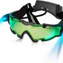 AGM Kids Night Vision Goggles, Adjustable Spy Gear Night Mission Goggles with Flip-Out Lights Green Lens