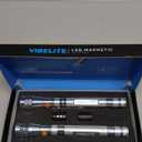 VIBELITE Extendable Magnetic Flashlight with Telescoping Magnet Pickup Tool-Cool Gadget Valentines Day Gifts for Him, Men, Teen Boys, Dad, Father, Mechanic, Boyfriend, Women, Silver, 2 Pack