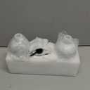 Cisily Kitchen Soap Dispenser Set Comes with Ceramics Sponge Holder, Gold Pumps, and Instant Dry Tray (White&Black, 4 Pack)