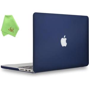 UESWILL Matte Hard Case Compatible with MacBook Pro (Retina, 13-inch, Early 2015/2014/2013/Late 2012), Model A1502 and A1425, NO CD ROM, NO Touch Bar + Microfibre Cleaning Cloth, Navy Blue