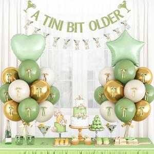 A Tini Bit Older Birthday Decorations Glitter Sage Green Gold Balloon Set Star Heart Foil Balloons Martini Glasses Bunting Banner Garland Cocktail Night Bachelorette Bridal Shower Bar Party Girl Women
