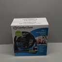 Comfort Zone 8-Inch Table Fan with 3-Speed Settings, Wall Mountable Personal Fan with 180 Adjustable Tilt, Electric Desk or Tabletop Fan for Home, Bedroom, or Office