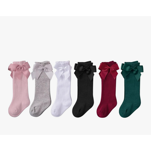 American Trends Baby Knee High Socks - Girls & Boys Newborn to Toddlers - Ruffled Tube Socks, 4 Pair 