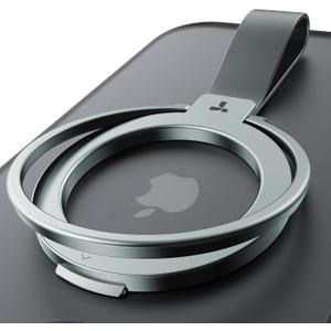 TORRAS 2024 Upgrade Magnetic Phone Grip Holder Kickstand, Compatible with PopSockets MagSafe Ring Removable, for iPhone 16,15,14, 13, 12 11 Pro/Max/Mini,Samsung Galaxy, Google (Grey), Ostand Ring