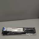 6PCS Small Tension Curtain Rod 27 to 38 Inch,Black Short Curtain Rods No Drilling,Loaded Expandable Spring Curtain Rods for Windows Kitchen,Closet,Cupboard,Door,Bookshelf