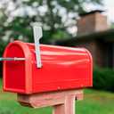 Architectural Mailboxes Chadwick Post Mount Mailbox, Red, Medium