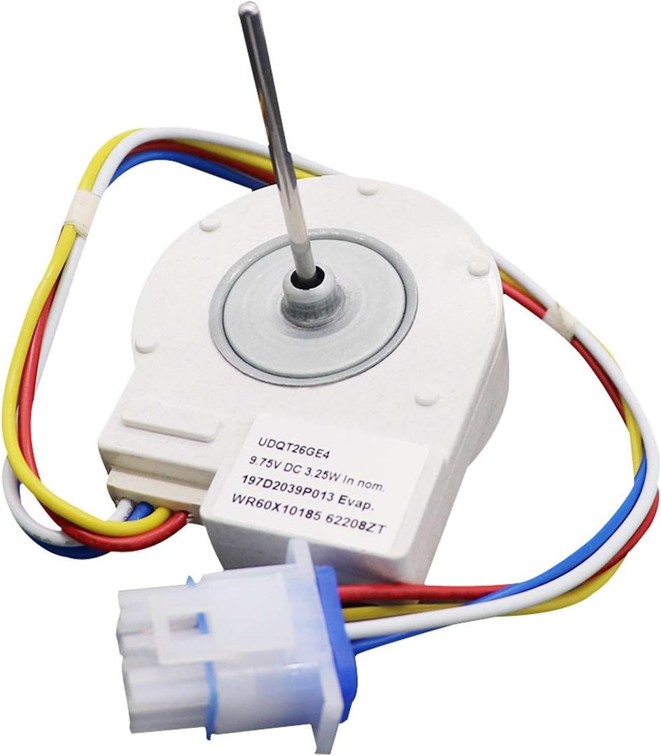 WR60X10185 Evaporator Fan Motor for General Electric Refrigerator by AMI PARTS, Replaces Part Numbers WR23X10353 WR23X10355 WR23X10364 PS1019114 AP3875639 WR60X10043 WR60X10154