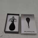 Ear Pressure Relief Device, Migraine Ear Pressure Relief, Airplane Ear Pressure Relief, Ear Pressure Tool with 3 Earplugs, for Ear Pressure Balance and Flying Discomfort (Black)