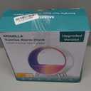 MOMILLA Smart Alarm Clock with Wireless Charging Station, Wake up Light w/Bluetooth Speaker, Compatible with Airpods/iPhone, APP Control White Noise Sound Machine, Sunrise Alarm Clocks for Bedrooms