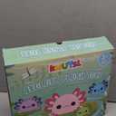 KMUYSL Axolotl Plush Toys for Ages 0 1 2 3 4 5 6 7 8+ Year Old Boys Girls- Axolotl Mommy Stuffed Animal with 4 Baby Axolotls in Her Tummy, Christmas Birthday Gifts for Baby, Toddler, Kids