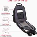 SWISSGEAR 1900 ScanSmart TSA Laptop Backpack Fits 17 Inch Laptop with RFID Protection and Tablet Pocket, Black, 19-Inch