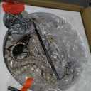 LOG BARN Farmhouse Chandelier, Boho Light Fixture for Dining Room, Bedroom, Handmade Wood Beads, 3-Lights, 15.5 D x 22 H