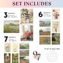 97 Decor Vintage Floral Wall Art - 16 Flower Pictures, Spring Flower Posters, Antique Floral Prints, Nature Wildflower Gallery Wall Prints (8x10 Unframed)