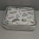 Baby Lounger Cover for Newborn 0-24 Months Soft Baby Nest Cover Organic Breathable Nest Lounger Pillow for Infants (White and Blue)