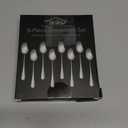 DEHOV 5.5 Inch Black Small Teaspoons,Set Of 8 Stainless Steel Coffee Spoons,Black Mini Spoons For Dessert,Cake,Durable Demitasse Spoon