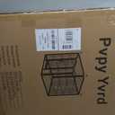 Pvpy Yvrd Heavy-Duty Iron Dog Playpen Outdoor Indoor,24 inch 4 Panels Dog Fences for RV Camping/Yard/Garden,Portable Dog Play Pen for Dogs,Puppies, Small Animals,Black SilverRefill Pack