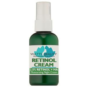 2.5% Retinol Cream for Face and Body - Lightweight, pore-friendly cream containing anti-aging retinol, hyaluronic acid, vitamin E, vitamin B5, and jojoba oil for all skin types - 2.24 oz