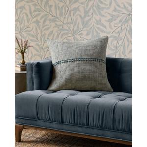 Loloi Chris Loves Julia Harvey Collection PCJ0018 Blue/Natural 22'' x 22'' Cover w/Poly Pillow