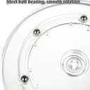 4PCS 6 inch Small Lazy Susan Turntable Clear Acrylic Lazy Susan Mini Acrylic Ball Bearing Rotating Tray for Spice Rack Table Cake Kitchen Pantry Decorating