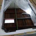 TETOTE Vintage Antique Black Rectangle Mirror for Mantle Fireplace 48 x 32 Traditional Baroque Ornate Scroll Wall Mirror with Rounded Corner Metal Frame for Living Room Bedroom, Horizontal/Vertical