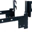 2Pcs #711 Bolt-On to Hook-On Bed Frame Conversion Brackets for Headboard or Footboard,Bed Hook Adapter kit with Hardware, Hook on Bed Rails Brackets(Black)