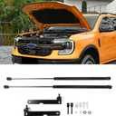 Front Hood Lift Supports Shock Struts Compatible with Ford 2022 2023 2024 2025 Ranger T9,Stainless Steel No Need Drill Hood Lift Supports Hood Damp (2pcs)