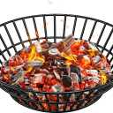 14 Inch Stainless Steel Charcoal Basket for Kamado Joe, Black