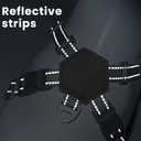 Patas Lague Dog Harness with Leash Set Adjustable Soft Padded Step-in Dog Vest No Choke No Pull Reflective for Small Medium Pets with Poop Bags and Dispenser, Solid and No-chew, Black S (S (Neck 18.1-21.2'' Chest 21.2-25.2''))