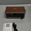 Digital Alarm Clocks Radio for Bedrooms,FM Radio & White Noise Sound Machine with Timer,Bluetooth Speaker,Dual Alarm Clock with Wireless Charging,Dimmable Big LED Display,Holiday Gifts for Men Women