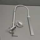 Led Desk Lamp for Home Office, Eye-Caring Desk Light with Clamp, Clip on Light for Reading, 3 Modes 10 Brightness, Flexible Goose-Neck, Memory Function, Study, Work, Draw, White