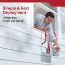 Kidde Fire Escape Ladder, 2-Story Rope Ladder, Extends to 13-Feet, Anti-Slip Rungs