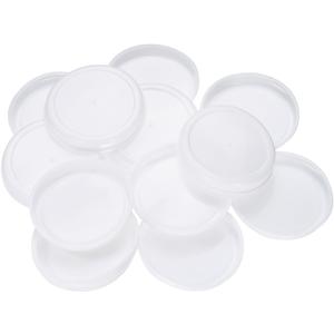Uxcell 50 Pcs Mailing Tube End Caps 3" ID Round Cardboard Shipping Tube End Caps Protective Plastic Poster End Caps for Paper Mailing Tubes Shipping and Storage of Documents and Art