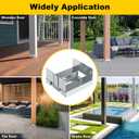 Galvanized Post Base for Concrete, Adjustable Aluminum-zinc Plated Steel Deck Post Anchor Base,Post Base Holder with 1" Standoff for Deck Gazebo Pergola Porch (10, 6x6)