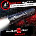 1 Mode Flashlights 4 Pack, Bright Zoomable LED Tactical Flashlight High Lumens, Water Resistant Portable Pocket Flash Light for Emergency, Camping Essentials, Gift - SL2000