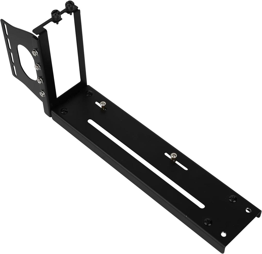 Graphics Card Bracket with Versatile Vertical GPU Mount Bracket and Gpu Holder for Enhanced PC Performance Black