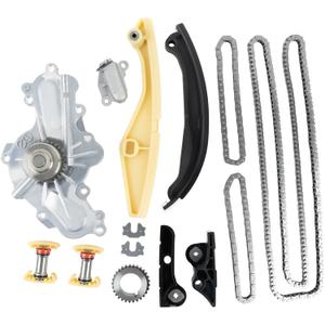 AT4Z-6268-A Timing Chain Kit and Water Pump Fit for Ford Edge 2012-2016 Explorer Flex Lincoln MKS MKX 3.5 3.7L Replace BL3Z-6268-A, AT4Z-6306-A, JL3Z-6L266-A, AT4Z-6K254-A