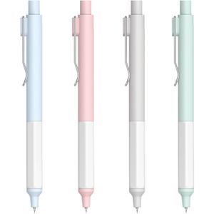 3 x DUNBONG Black Gel Pens, Fine Point Black Ink Pen, 0.5mm Retractable Rollerball Pen (4)