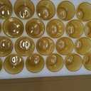SUPMIND 24 Pcs Votive Candle Holders, Glass Holders Bulk for Table Centerpiece, Tea Lights Candle Holders for Wedding Shower, Party and Home Decor Golden