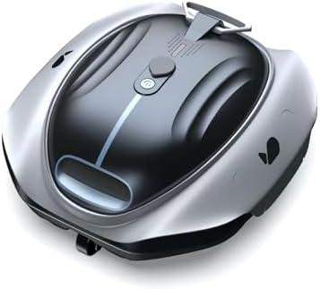 BUBLUE Bubot 300P Robotic Pool Cleaner, Cordless Pool Vacuum with Industry Leading Suction Power, Bluehole Tech, DirtLock Tech, Smart Sensor for Above-Ground Flat Pools up to 850 Sq.Ft, Silver