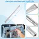 Replacement Parts Kit for Expert Grill 4 Burner 720-0789H, Heat Shield and Burner Kit for Expert Grill Parts 720-0789H, Expert Grill Replacement Parts 4 Burner XG19-101-002-02