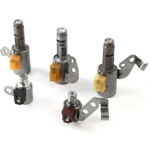 5PCS CTV Transmission Solenoid Kit, Compatible with Lexus ES300 To-yota RAV4 Camry Highlander Solara Celica, Automotive Transmission Solenoids Valve Replace Part U140E U241E U240E U140F