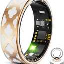 Smart Ring for Women& Men -Health Tracker Ring with Heart Rate/Blood Oxygen/Sleep Tracker/Step Counter/10ATM Waterproof Fitness RingFree No Subscription Fee, for iOS & Android (#12)