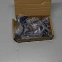 khtumeware 4 Pack Matte Black Hand Rail Bracket Heavy Duty Hardware for Stairways, Home or Office Stair Support Handrail Brackets